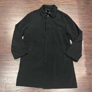 Joseph Abboud mens long trench coat slim and warm/ heavy duty collared - size S